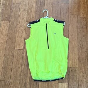 Pearl Izumi Bright Yellow Sleeveless Cycling Jersey Men’s size medium
